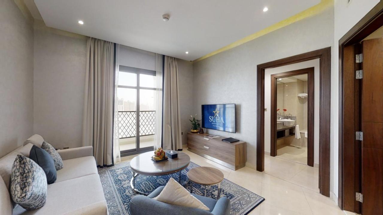 Suha Park Luxury Hotel Apartments, Waterfront Jaddaf Дубай Екстериор снимка